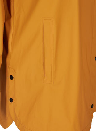 Regnjacka med huva och fickor, Spruce Yellow, Packshot image number 3