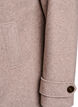 Kort kappa med dubbelkn&auml;ppt kn&auml;ppning, Beige, Packshot image number 3