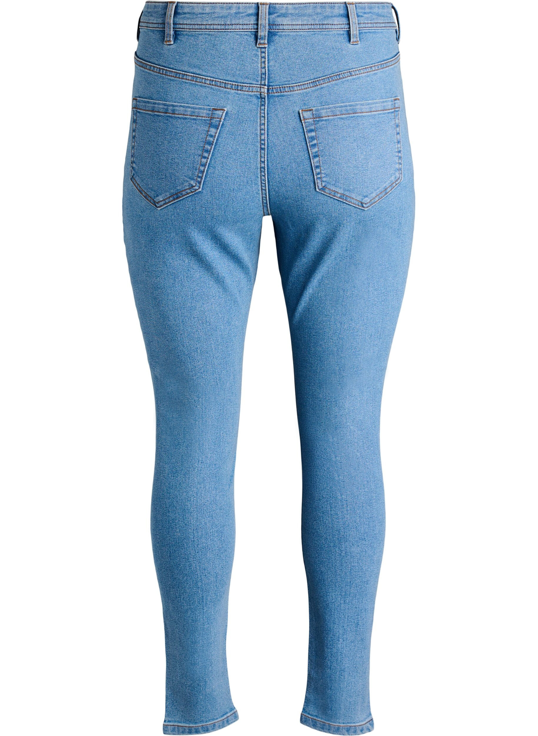 ZizziSuper slim fit-jeans, Bl&aring;, Packshot image number 1