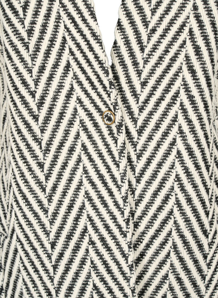 Mönstrad jacka, Black w. White, Packshot image number 2