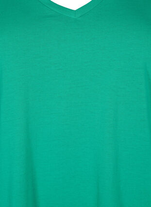 Kortärmad t-shirt med v-hals, Simply Green, Packshot image number 2