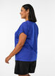 L&ouml;s tr&auml;ningst-shirt med korta &auml;rmar, Lila, Model image number 2