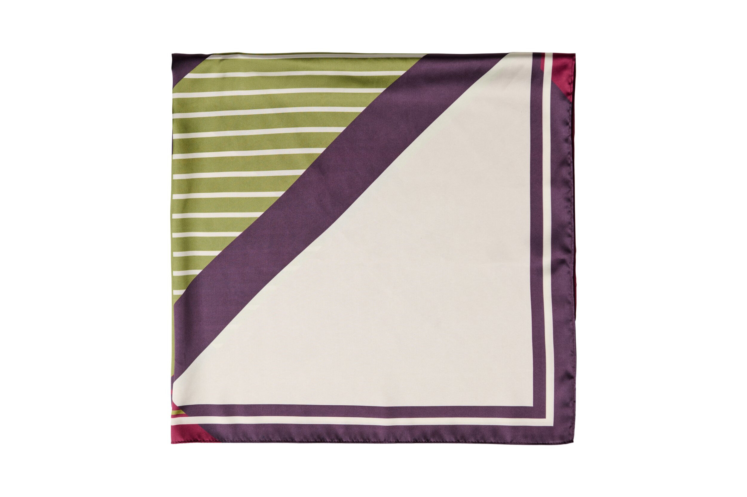 ZizziKvadratisk scarf i satinlook med m&ouml;nster, Lila, Packshot image number 2