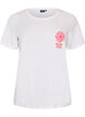 T-shirt med tryck, Vit, Packshot image number 0