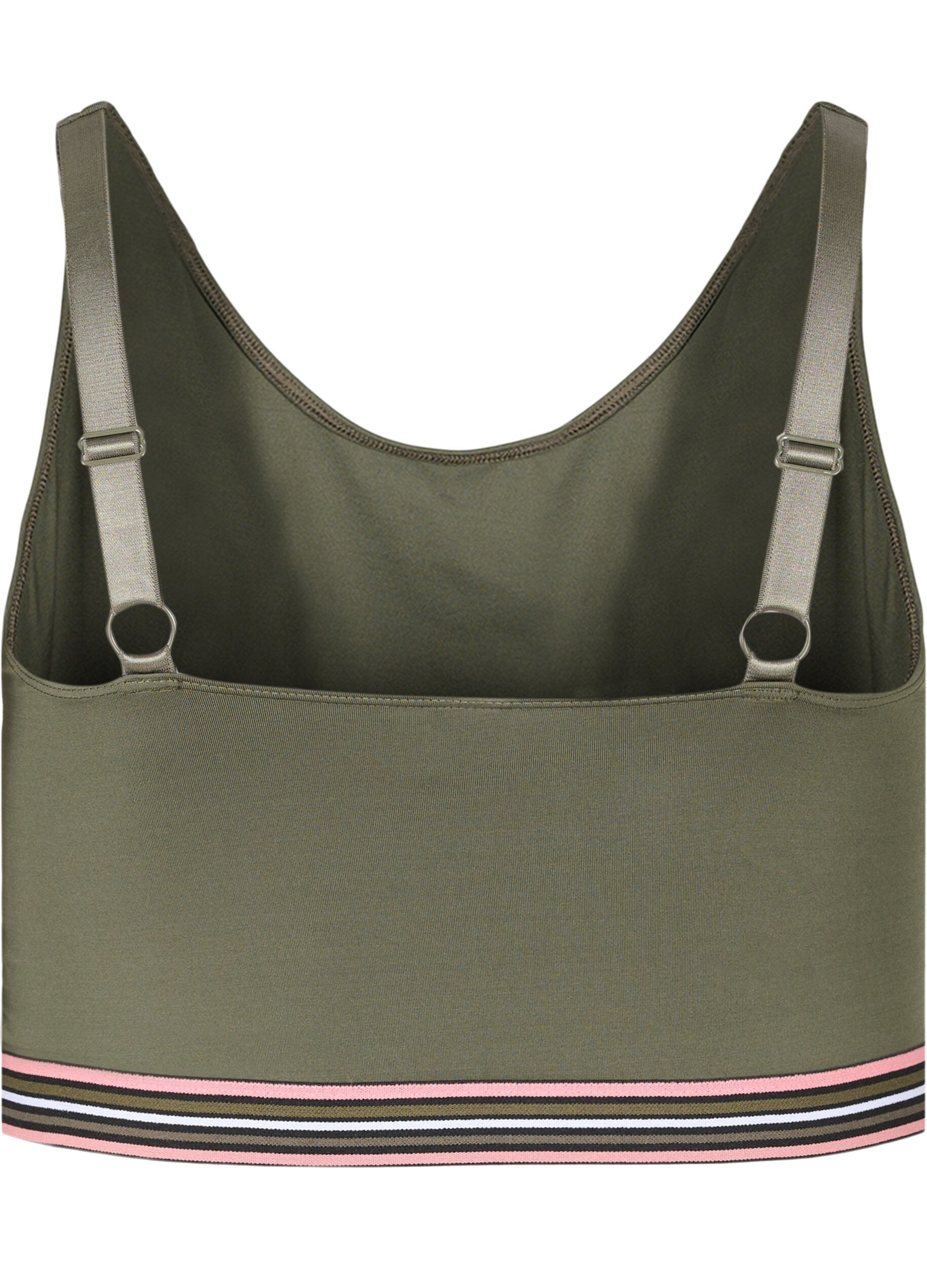 Zizzi Mjuk bh med justerbara axelband, Gr&ouml;n, Packshot image number 1