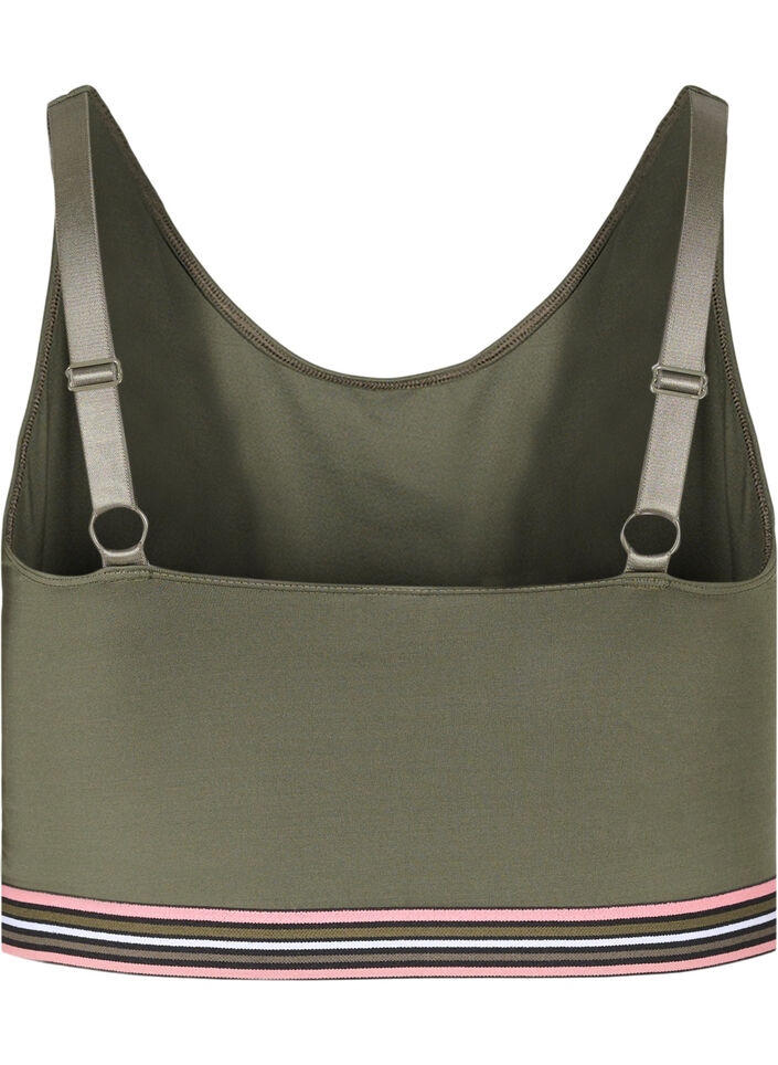 Mjuk bh med justerbara axelband, Grön, Packshot image number 1