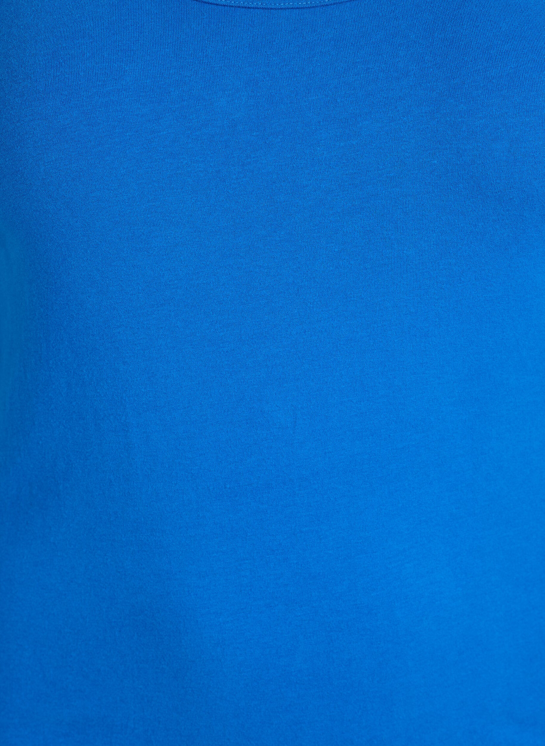 ZizziSolid f&auml;rg bas topp i bomull, Bl&aring;, Packshot image number 2