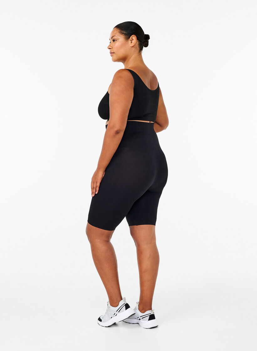 Seamless cykelbyxor, Svart, Model image number 2