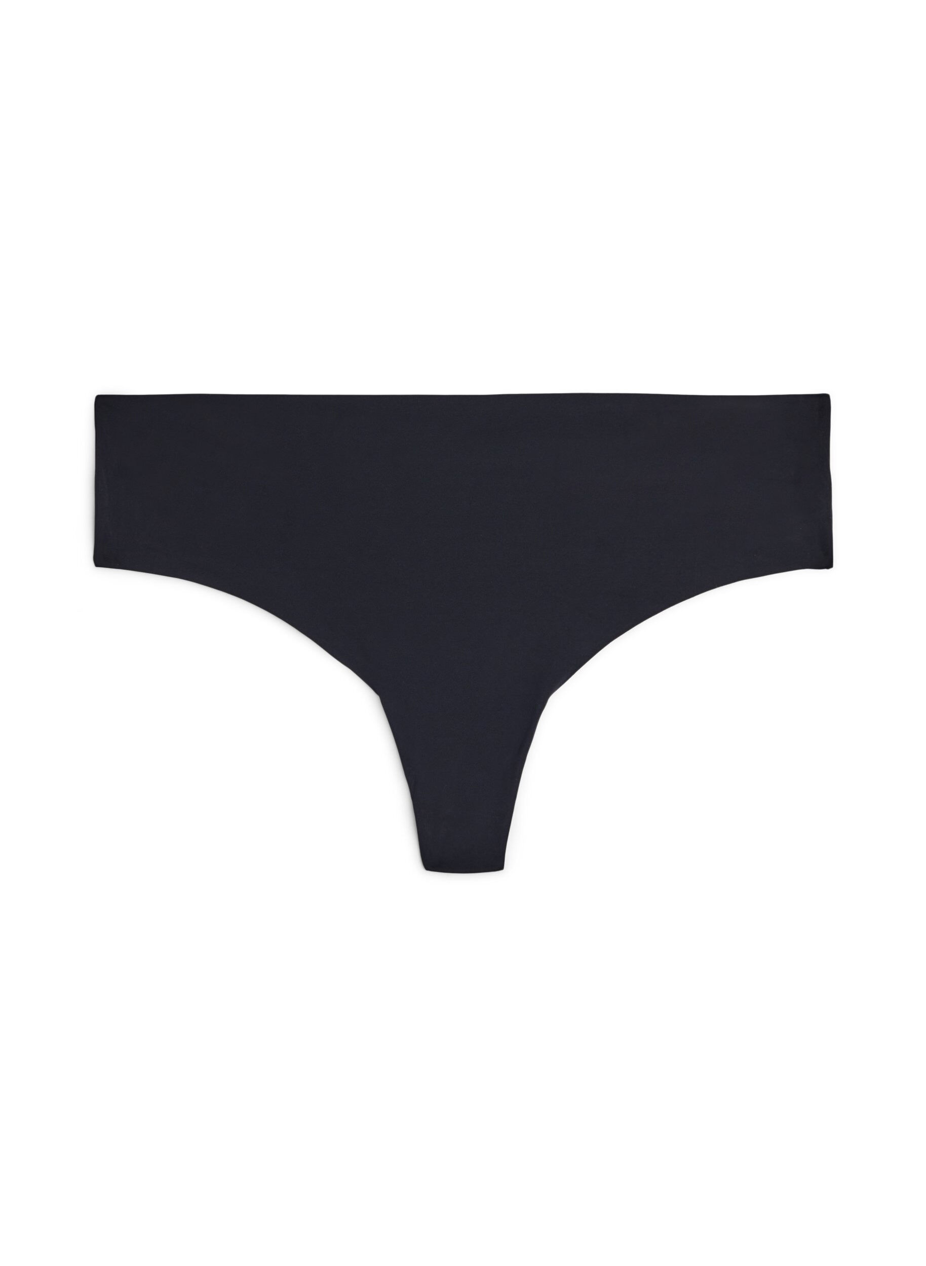 Zizzi 1-pack invisible g-string, Svart, Packshot image number 2