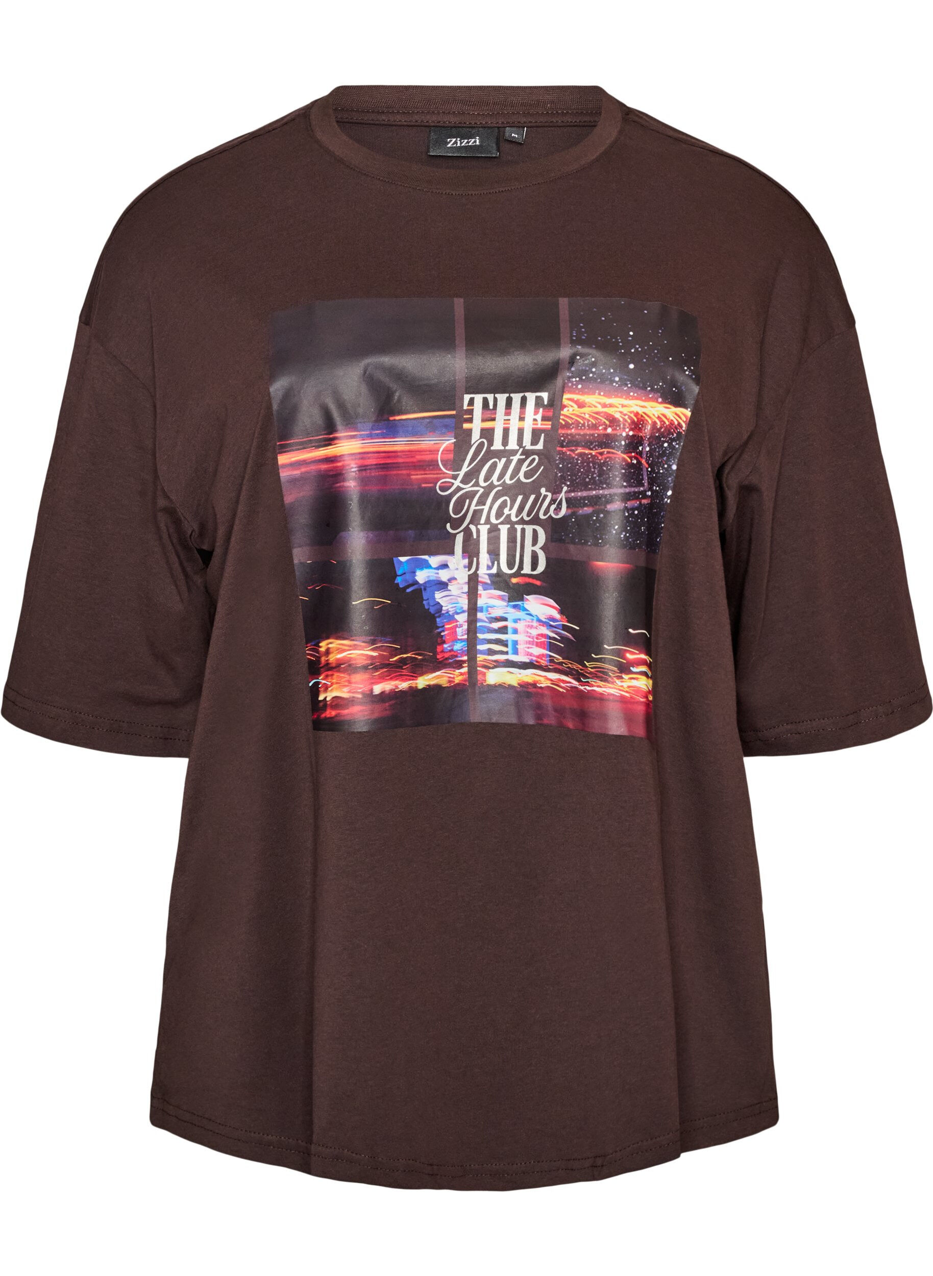Oversized t-shirt med stort fototryck