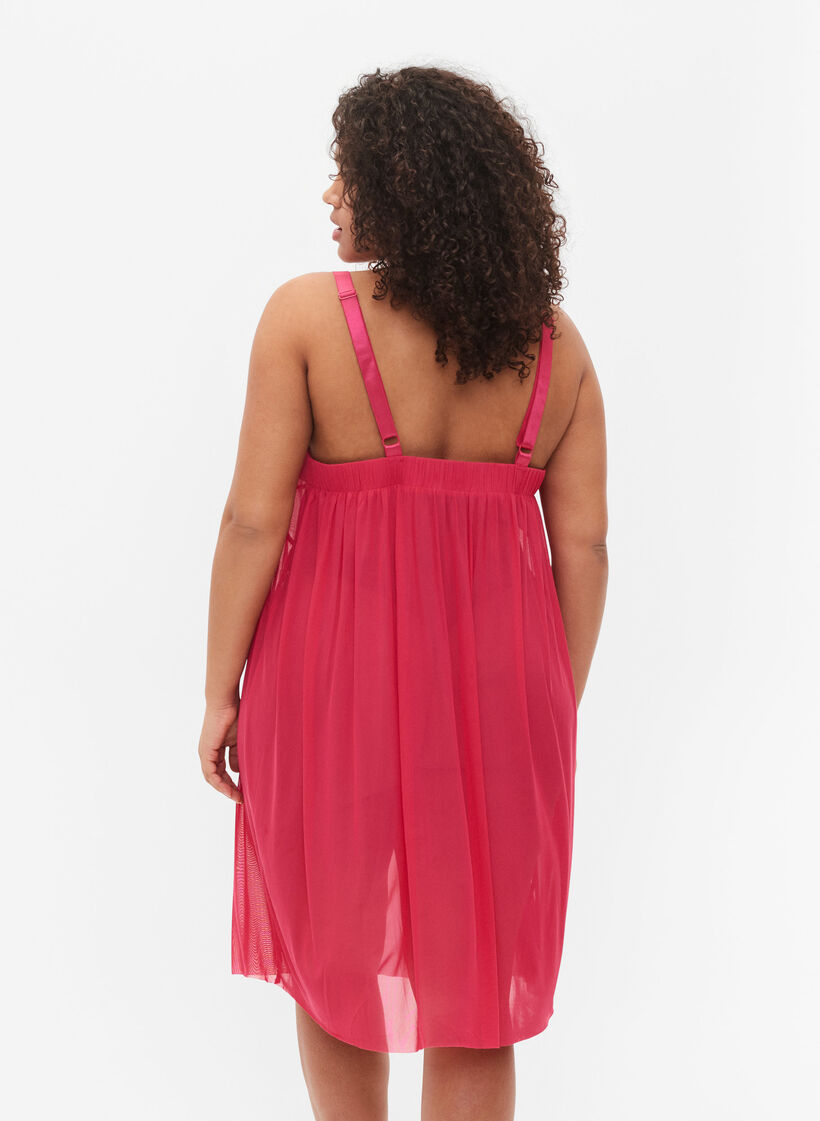 Nattlinne i mesh med snörning, Jazzy, Model image number 1