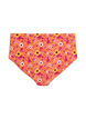 Bikinitrosa med h&ouml;g midja och m&ouml;nster, Orange, Packshot image number 1
