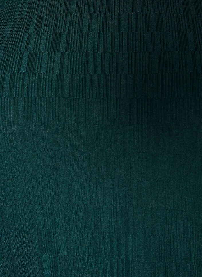 Blus med struktur och 3/4-&auml;rmar, Gr&ouml;n, Packshot image number 2