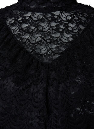 Spetsklänning med 2/4-ärmar, Black, Packshot image number 2