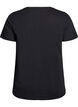 Jul-t-shirt i ekologisk bomull, Svart, Packshot image number 1