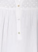 Blus i bomullsmuslin med broderie anglaise, Vit, Packshot image number 2