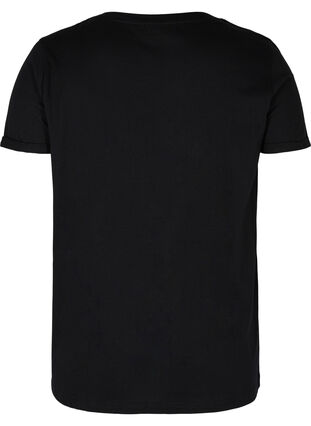  T-shirt till träning med print, Black Big A, Packshot image number 1