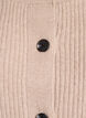 Ribbstickad kofta med knappar, Beige, Packshot image number 2