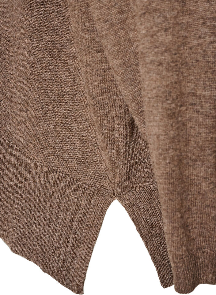 Polotr&ouml;ja med l&ouml;s passform, Brun, Packshot image number 3