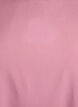 Kort&auml;rmad v&auml;vd blus med rund hals, Rosa, Packshot image number 2
