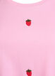 T-shirt i ekologisk bomull med broderade motiv, Rosa, Packshot image number 2
