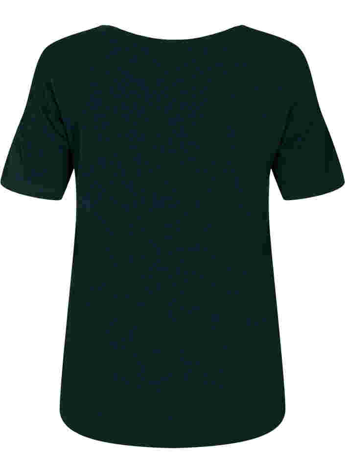 Enfärgad t-shirt i bomull, Scarab, Packshot image number 1
