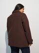 Kort kappa med dubbelkn&auml;ppt kn&auml;ppning, Brun, Model image number 2
