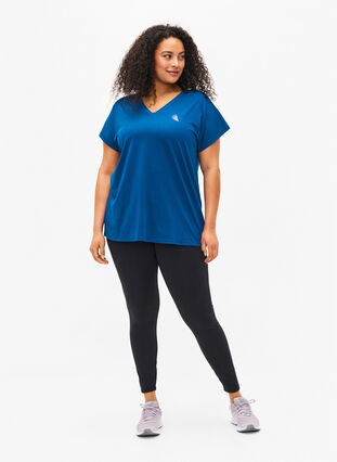 Kortärmad t-shirt för träning, Princess Blue, Model image number 2
