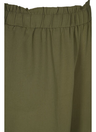 Lösa shorts i viskose, Ivy Green, Packshot image number 2