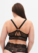 Spets Bralette med bakdetalj, Black, Model image number 1