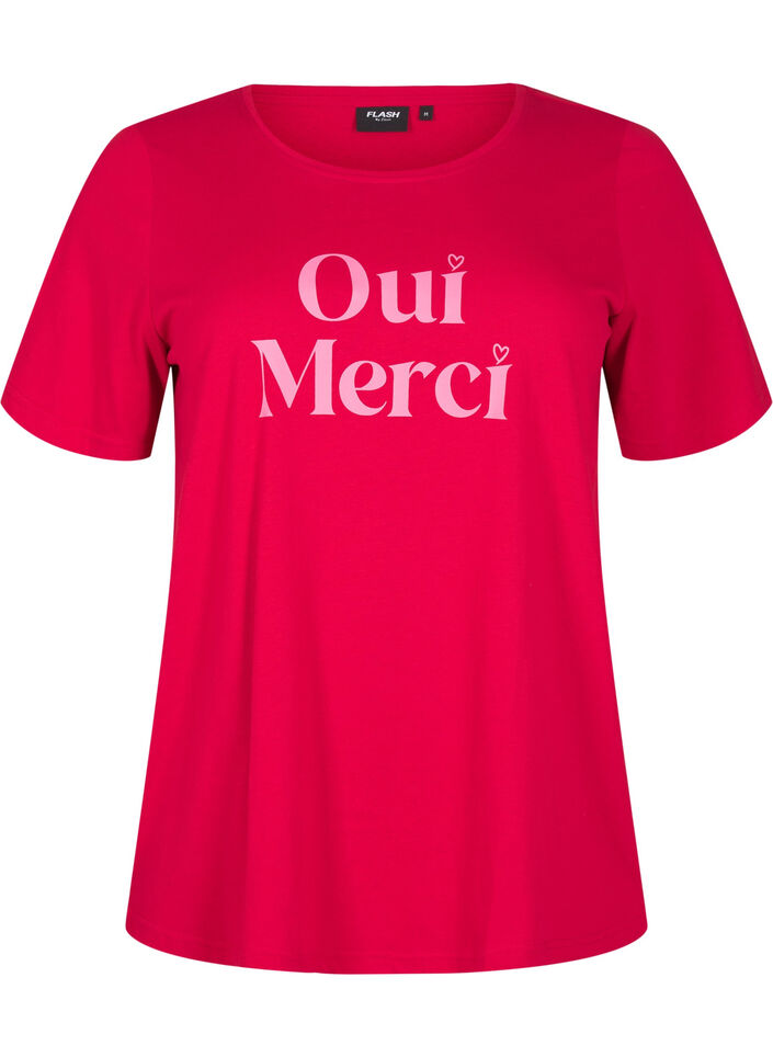 FLASH - T-shirt med tryck, Röd, Packshot image number 0