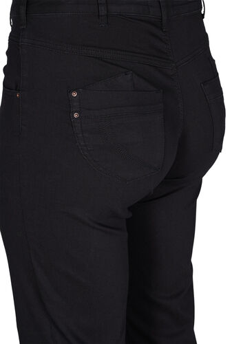 Regular fit Gemma jeans med hög midja, Black, Packshot image number 3
