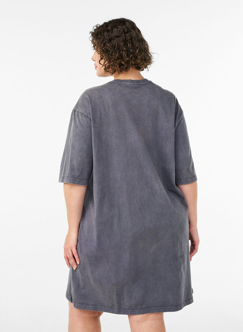 L&ouml;s t-shirtkl&auml;nning med tv&auml;ttad look, Gr&aring;, Model image number 2