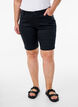 Slim fit Emily shorts med normal midja, Svart, Model image number 3