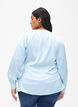 Partyblus i satin i omlottmodell, Delicate Blue, Model image number 1