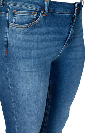 Super slim Amy jeans med hög midja, Blue denim, Packshot image number 2