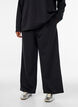 Sweatpants med h&ouml;g midja och vida ben, Svart, Model image number 2