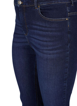 Ellen bootcut jeans med hög midja, Dark blue, Packshot image number 2