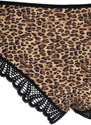 Trosa med leopardmönster och spets, Leopard Print, Packshot image number 3
