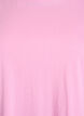 Enkel t-shirt i bomull med rund halsringning, Rosa, Packshot image number 2