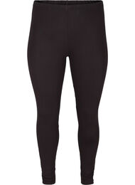 Leggings i viskos med strass, Black