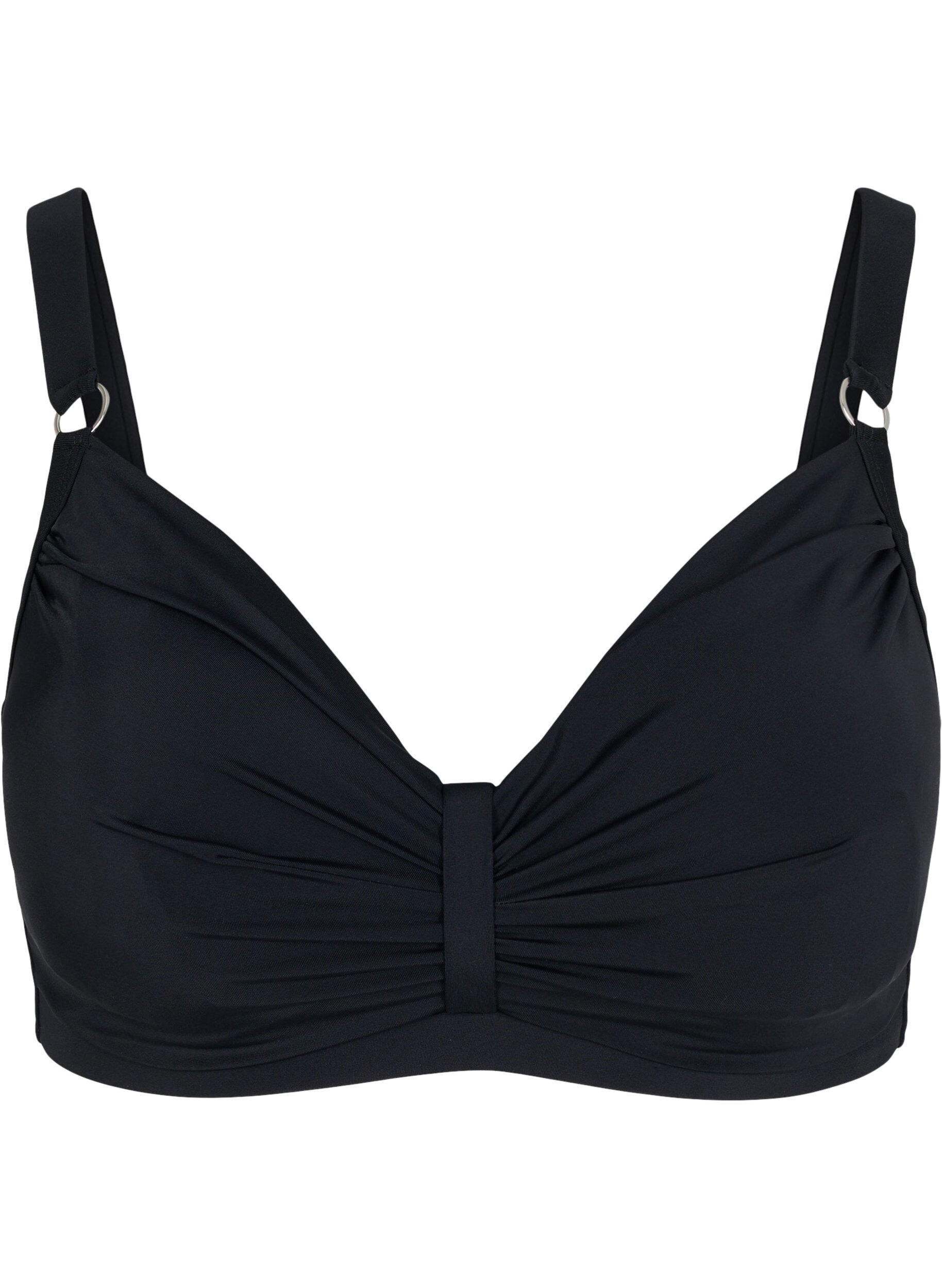 Bikini-bh med bygel och draperingar