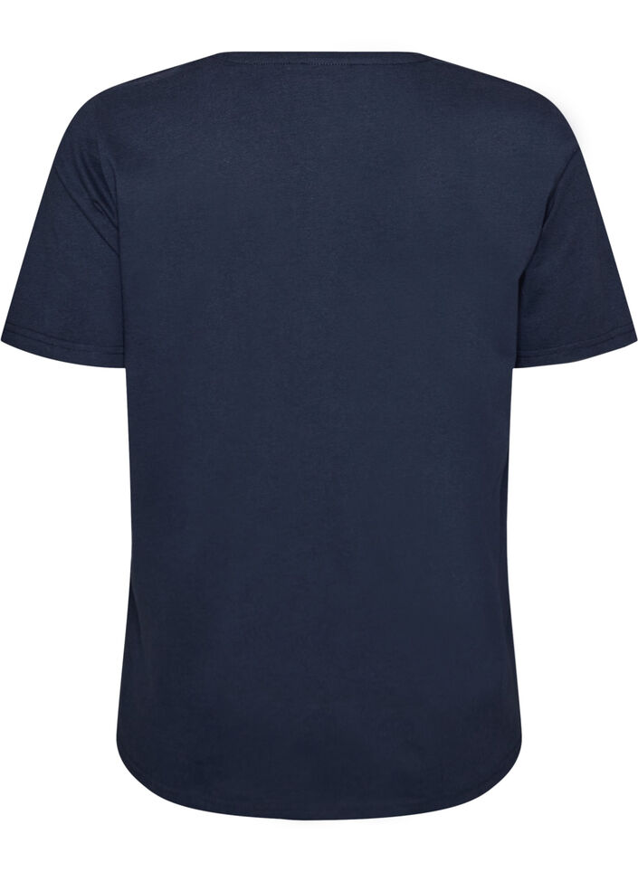 T-shirt med tryck, Bl&aring;, Packshot image number 1