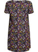 Kort a-linjeformad kl&auml;nning med blomm&ouml;nster, Bl&aring;, Packshot image number 1