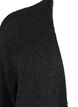 FLASH - Ribbstickad cardigan med slitsar, Dark Grey Melange, Packshot image number 2
