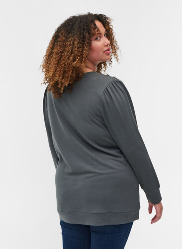 Långärmad tröja med detaljer på axlarna, Urban Chic, Model image number 1