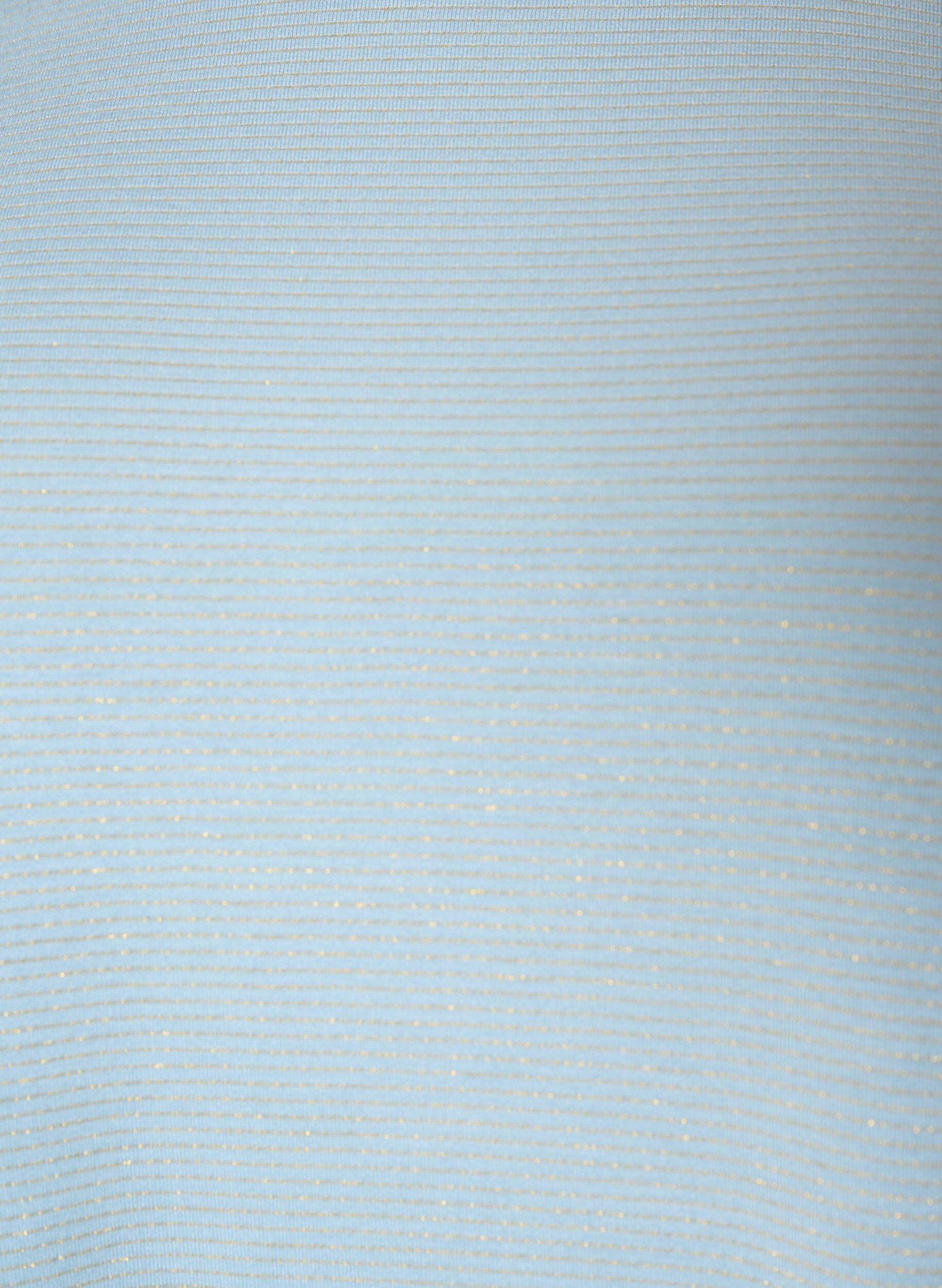ZizziT-shirt i viskos med glitterr&auml;nder, Bl&aring;, Packshot image number 2