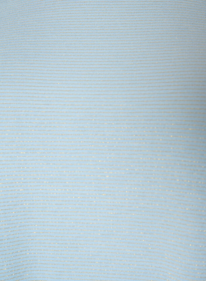 T-shirt i viskos med glitterr&auml;nder, Bl&aring;, Packshot image number 2