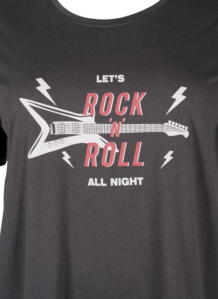 T-shirt från FLASH med tryck, Phantom, Packshot image number 2