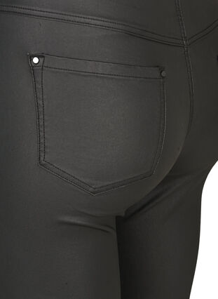 Coated extra slim Sanna Jeans, Black, Packshot image number 3